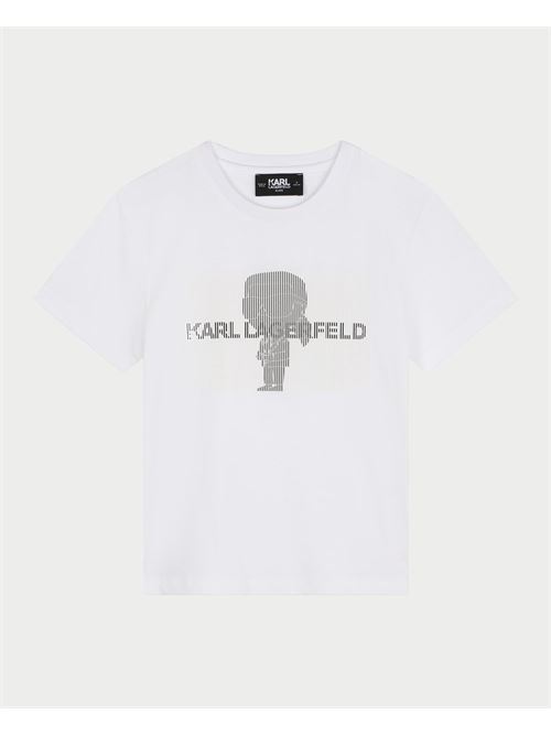 T-shirt col rond enfant Karl Lagerfeld en coton KARL LAGERFELD | Z3023910P